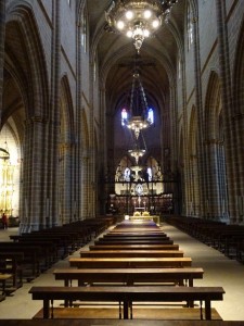 Inside the Cathedral of Pamplona