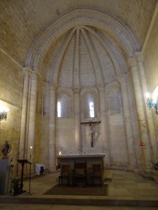 Inside the church in San Jaun de Ortega - an impressive chapel for such a small place.